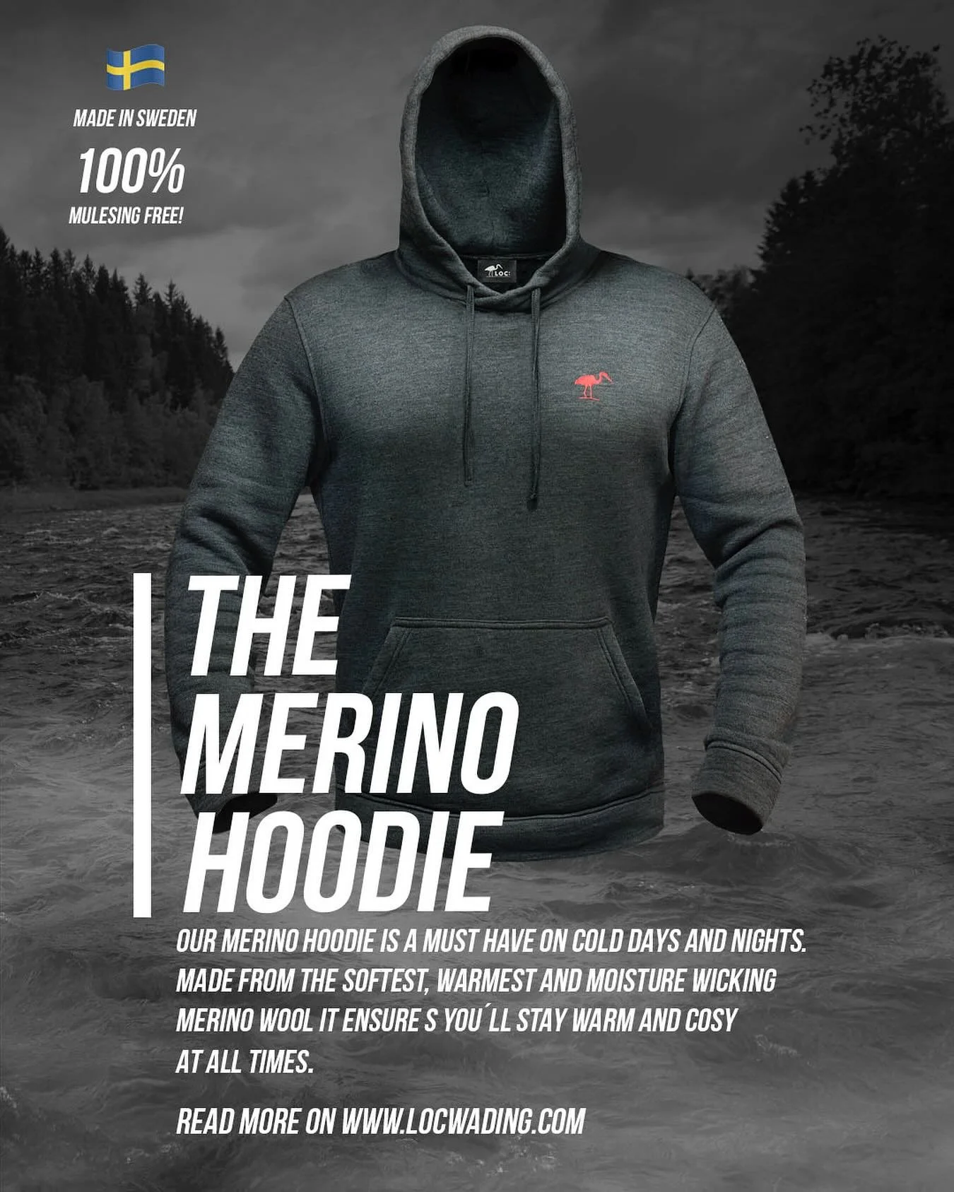 Winter is coming. Make sure you stay warm &amp;cozy out there. The LOC Merino Hoodie is the perfect choice. Made in Sweden by the same locally based and family owned company that makes our Merino Undergarment system. The Hoodie is a warm, breathable 