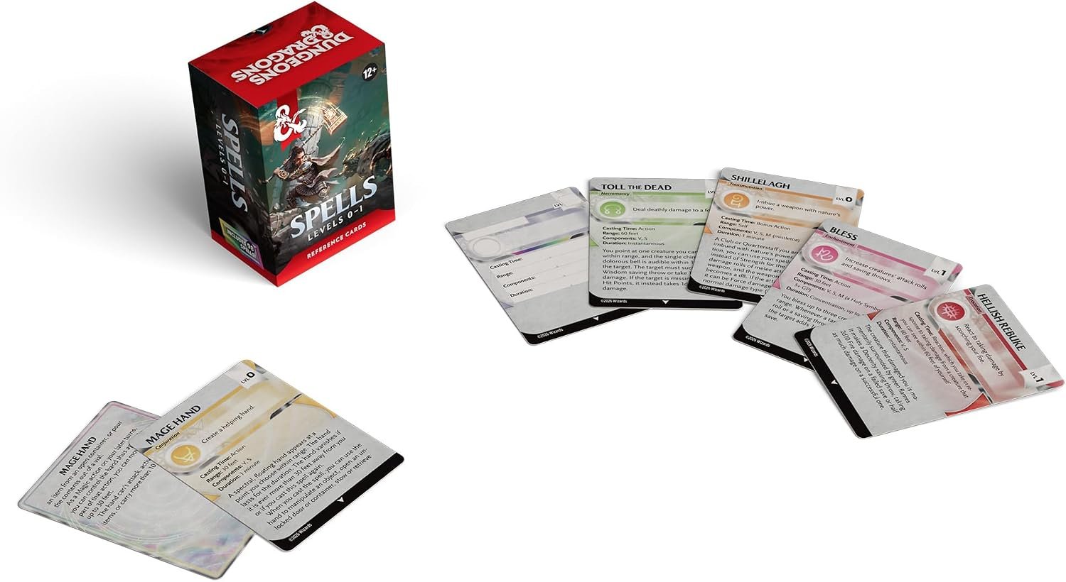 Dungeons and Dragons Spell Reference Cards