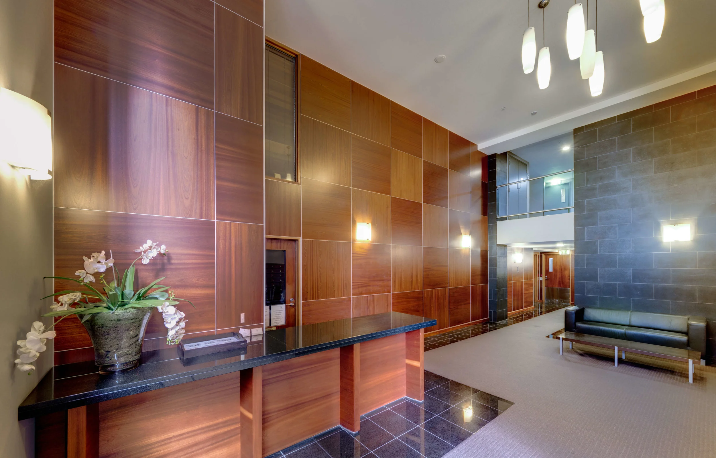 Kate Sheppard Apartments reception.