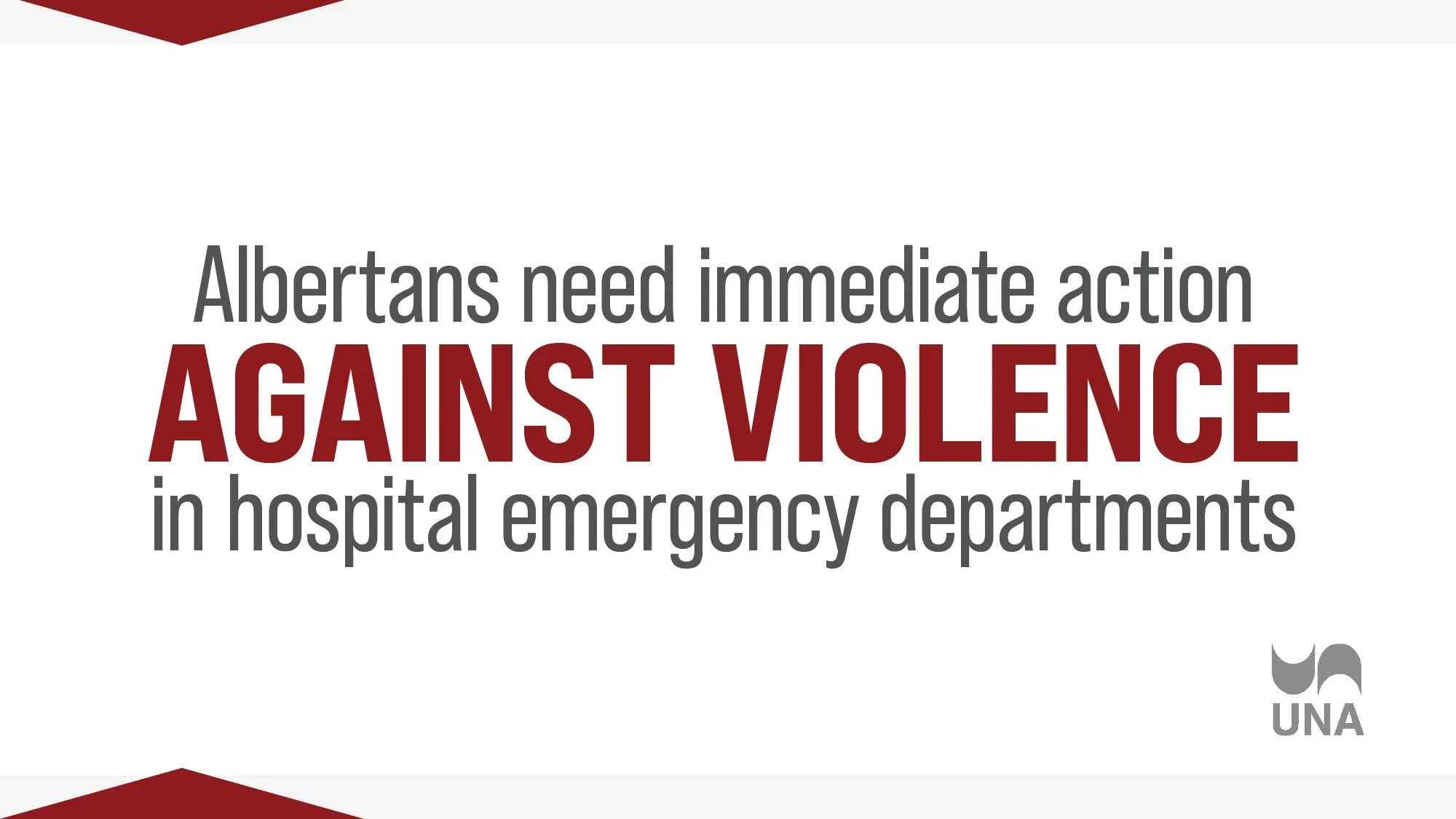 Albertans need immediate action against violence in hospital emergency departments