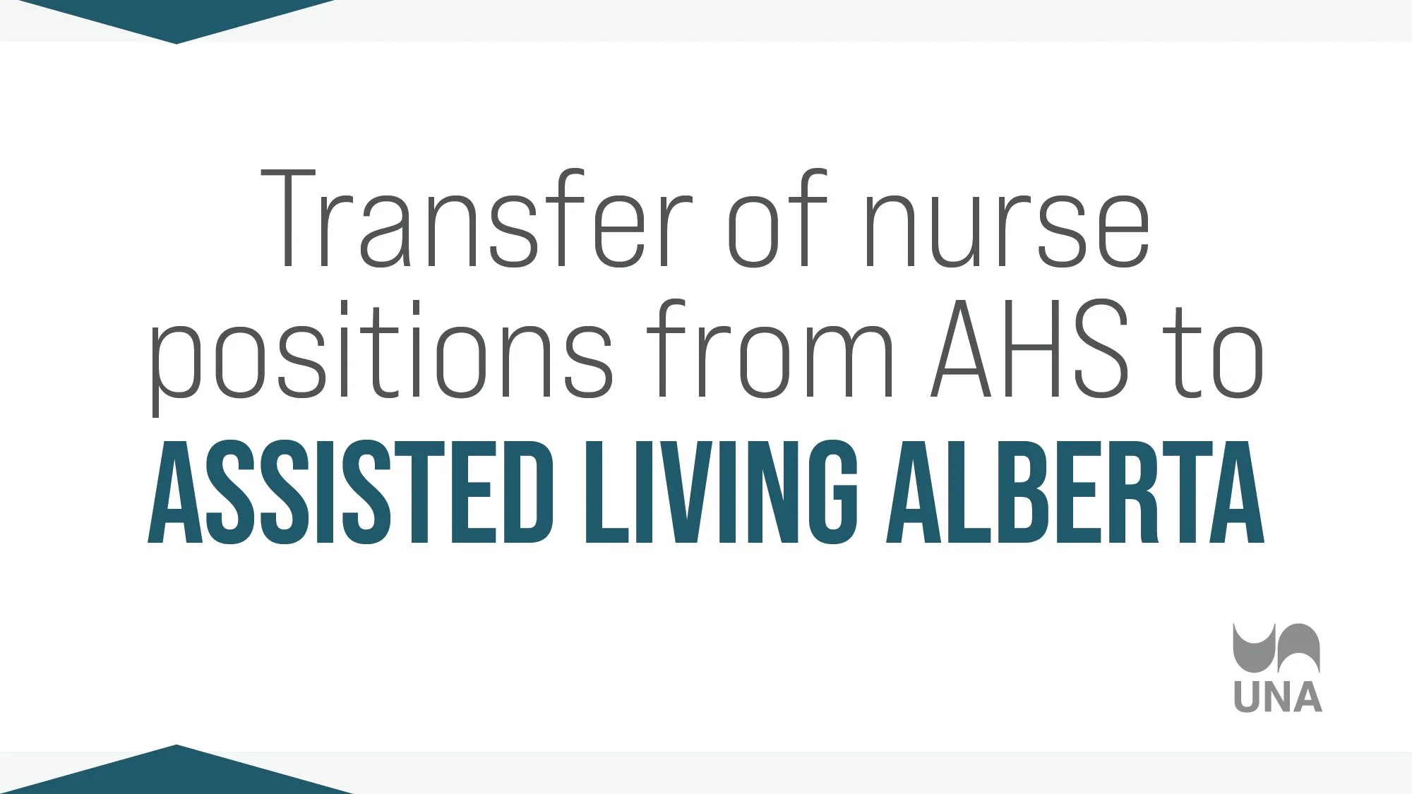 Transfer of nurse positions from AHS to Assisted Living Alberta