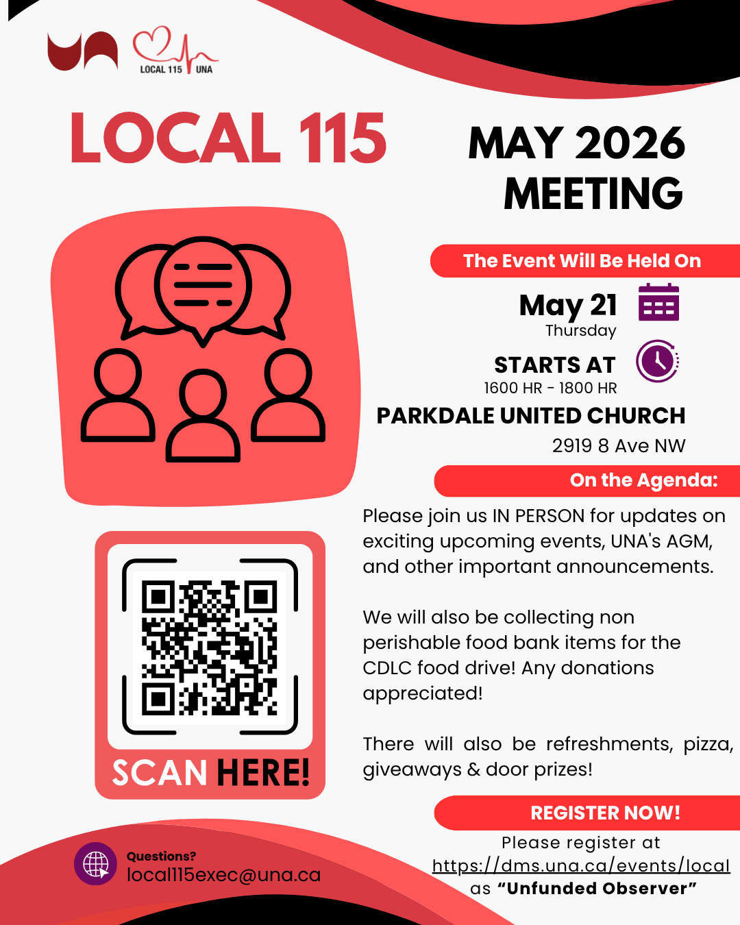 UNA Local 115 AGM