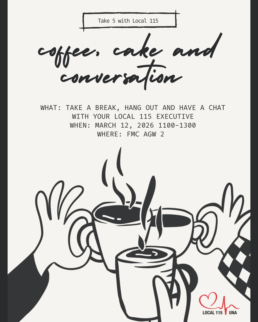 Take 5 with Local 115 on 2026/03/12