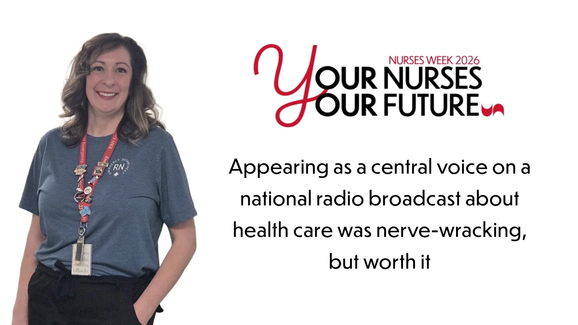 Appearing as a central voice on a national radio broadcast about health care was nerve-wracking, but worth it