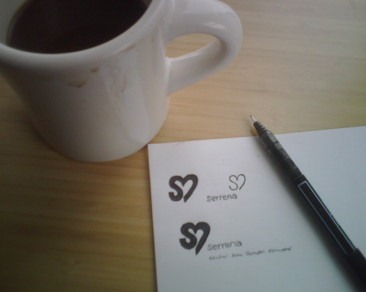 Concept Sketch for Serrena Brand Identity