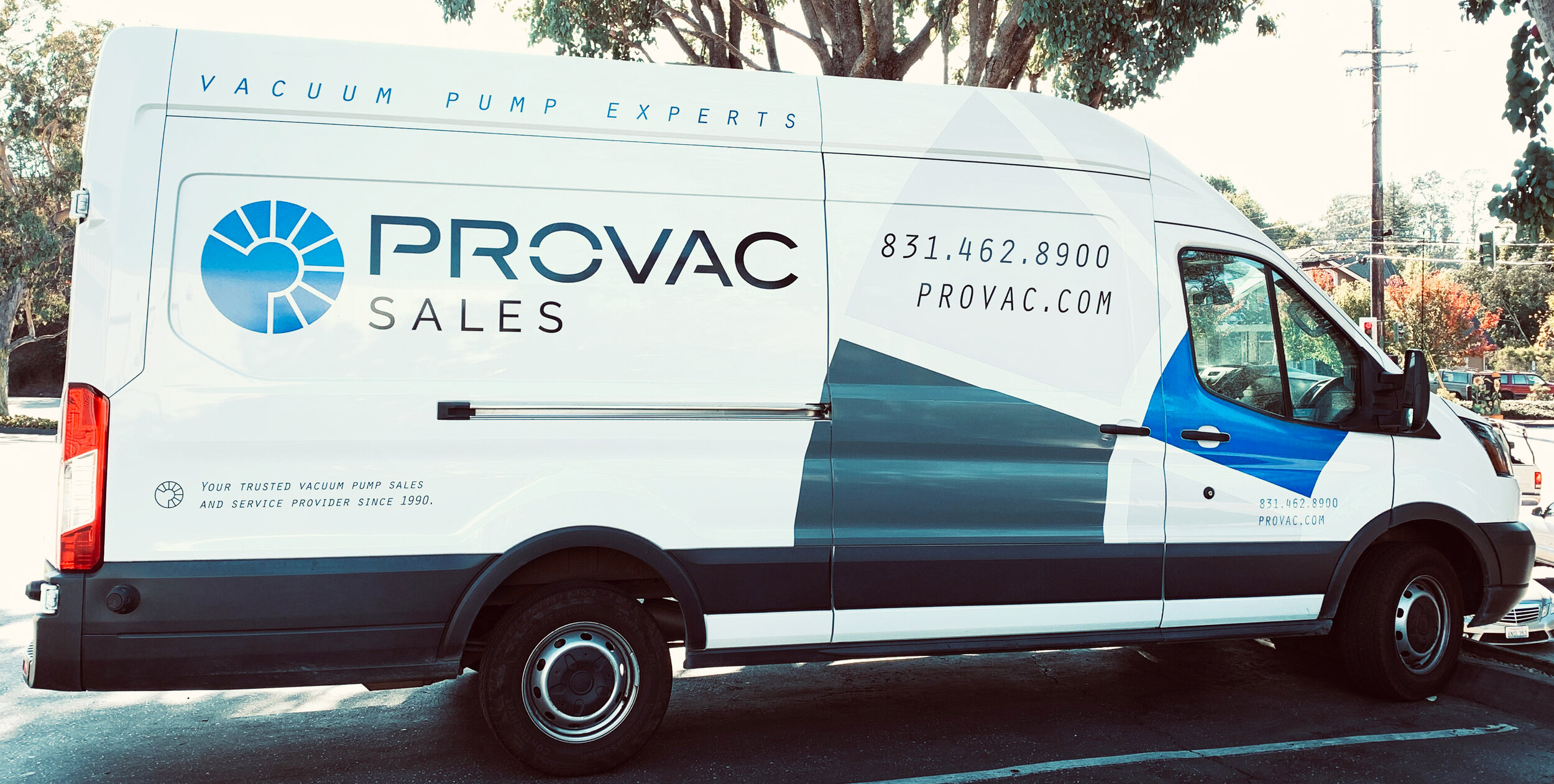 Provac Brand Identity: Van Graphics Side