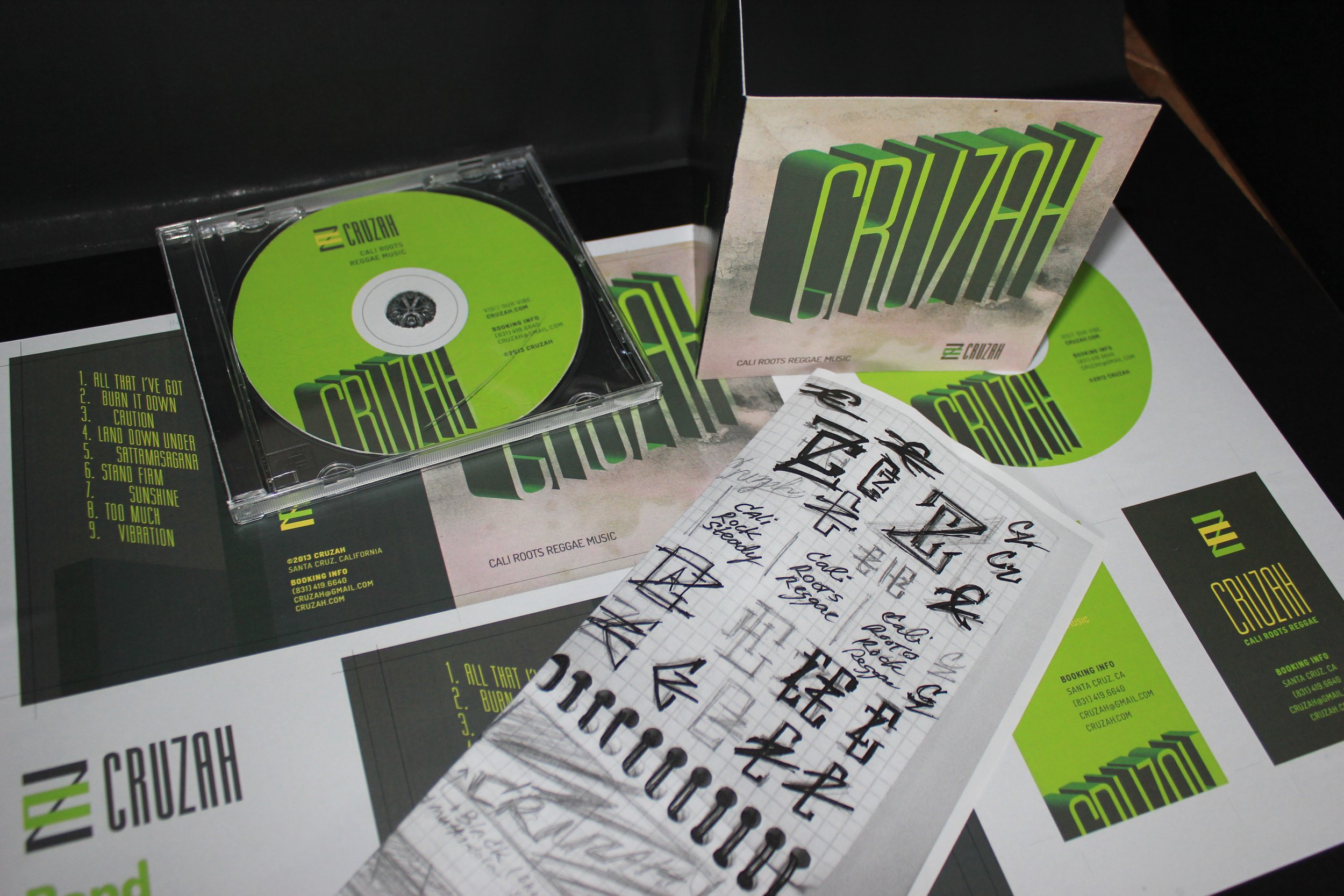 CD Packaging Concept Design for CRUZAH Reggae