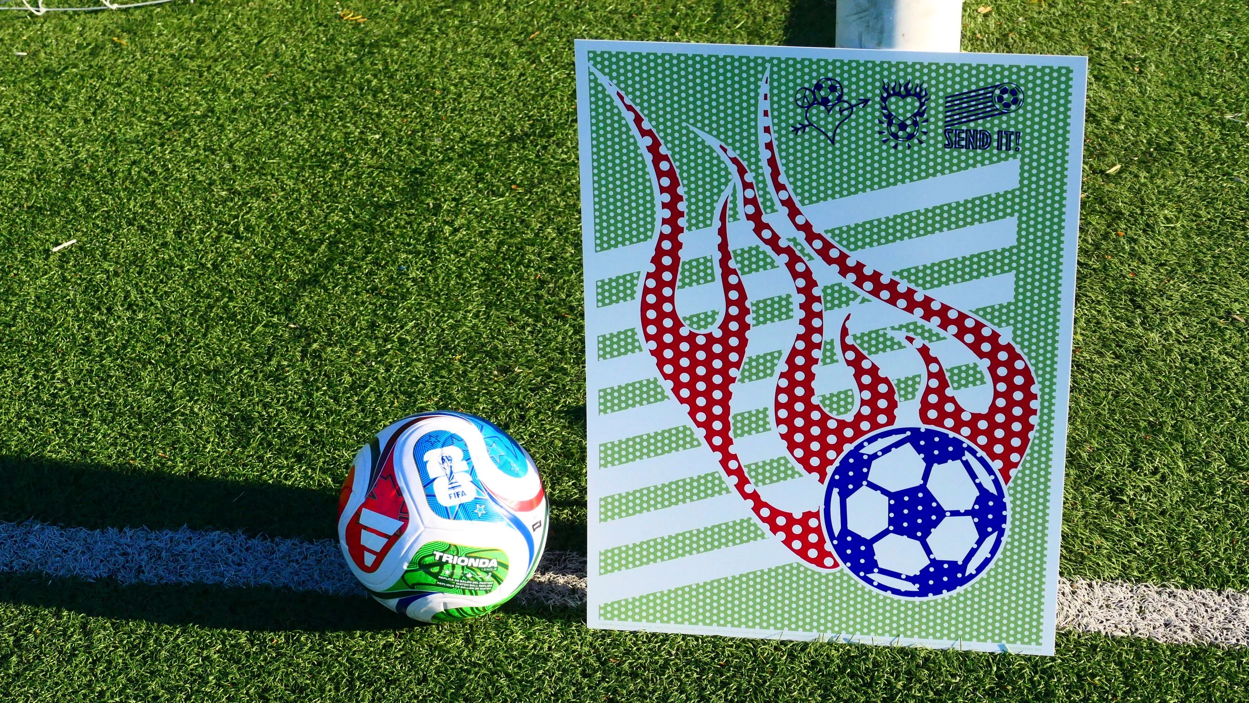 “Send It” Soccer Poster (Screen Printed at 18 x 24 in)