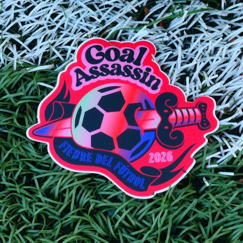 “Goal Assassin” Soccer Sticker (4-inches)