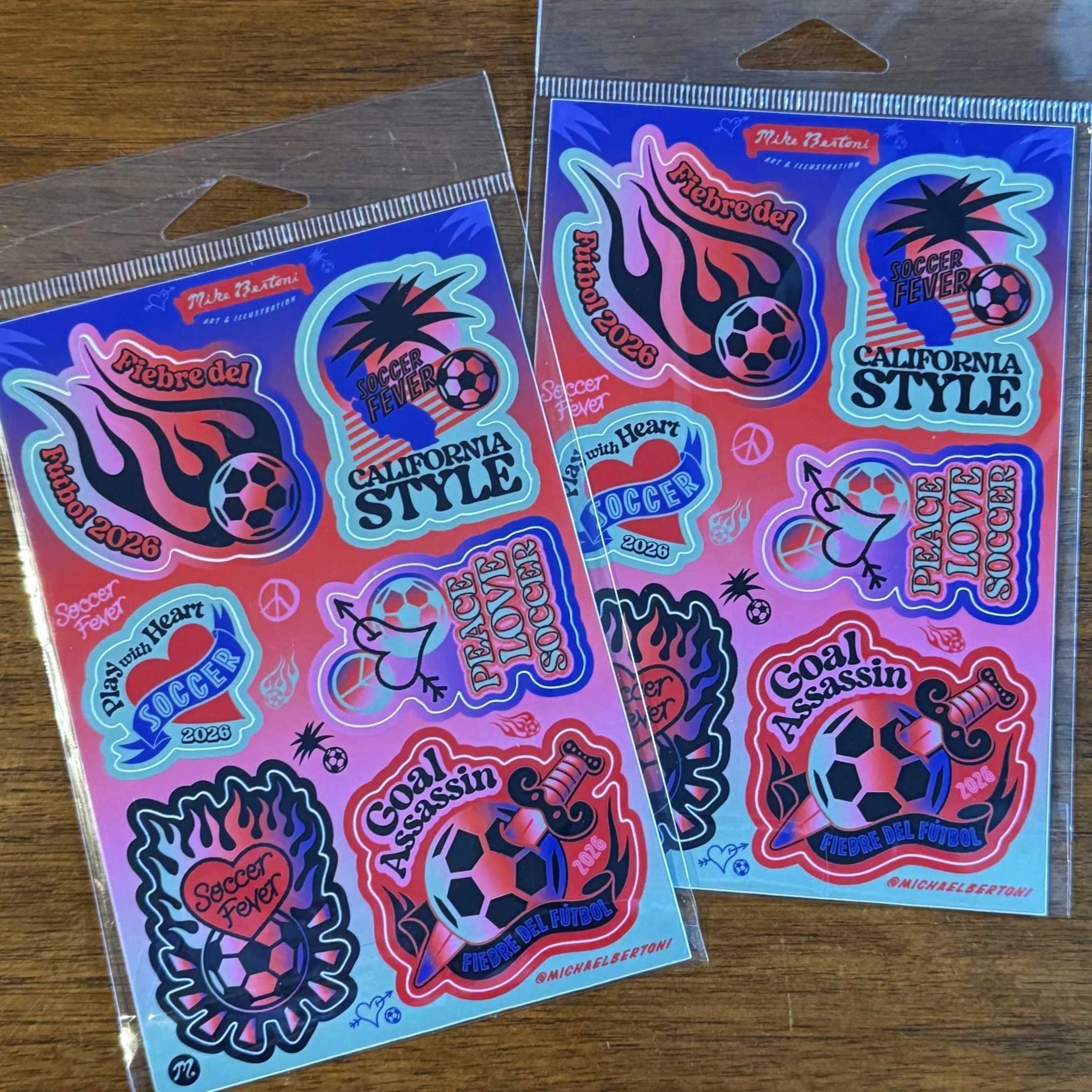 “Soccer Fever” Sticker Sheet