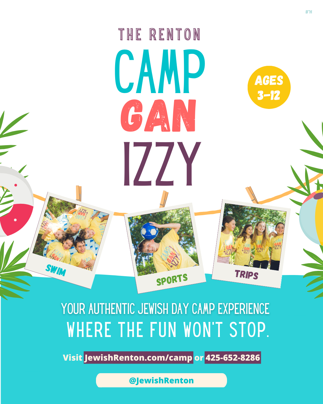 Camp Gan Izzy — Chabad Jewish Center of Renton