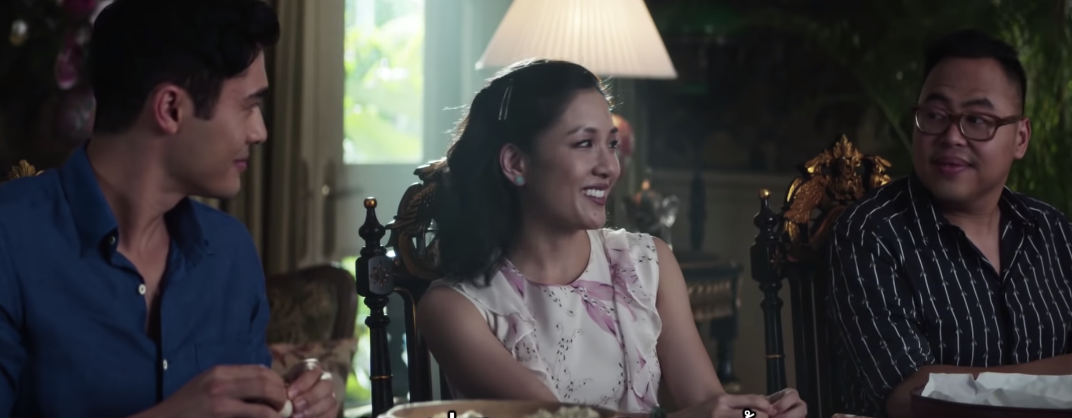 screenshot from Crazy Rich Asians - youtube