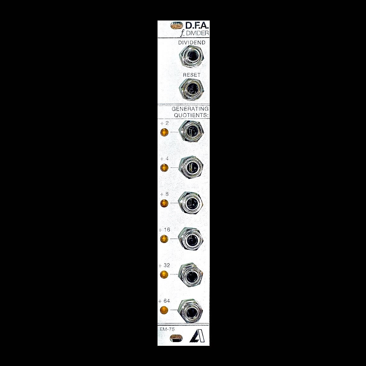 EM-75 D.F.A. | Clock Divider, exclusive to the Lab System Sequencer. #eurorack #sequencer