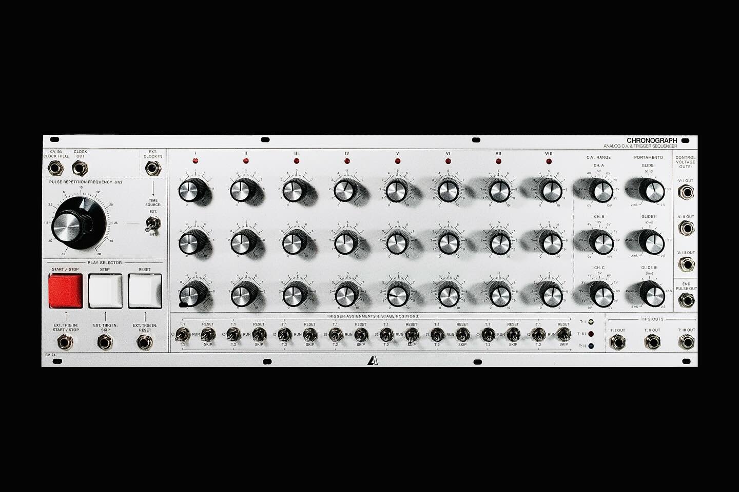 EM-74 Chronograph Analog CV &amp; Trigger Sequencer #analog #eurorack