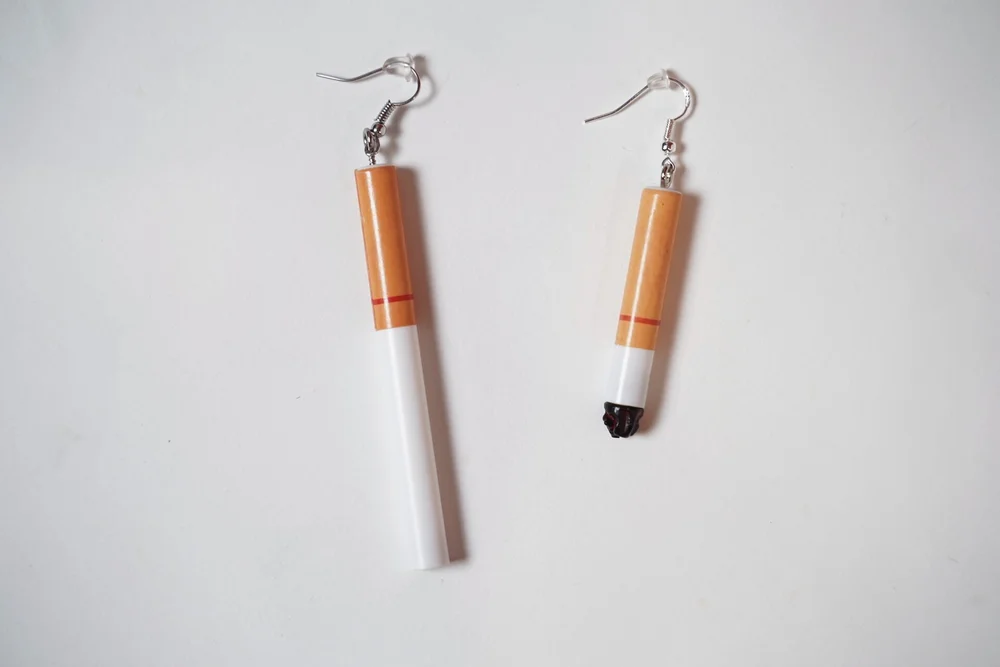 cigarette earings Cigarettes & Gasoline Earrings — ANASTASIA ELLIOT