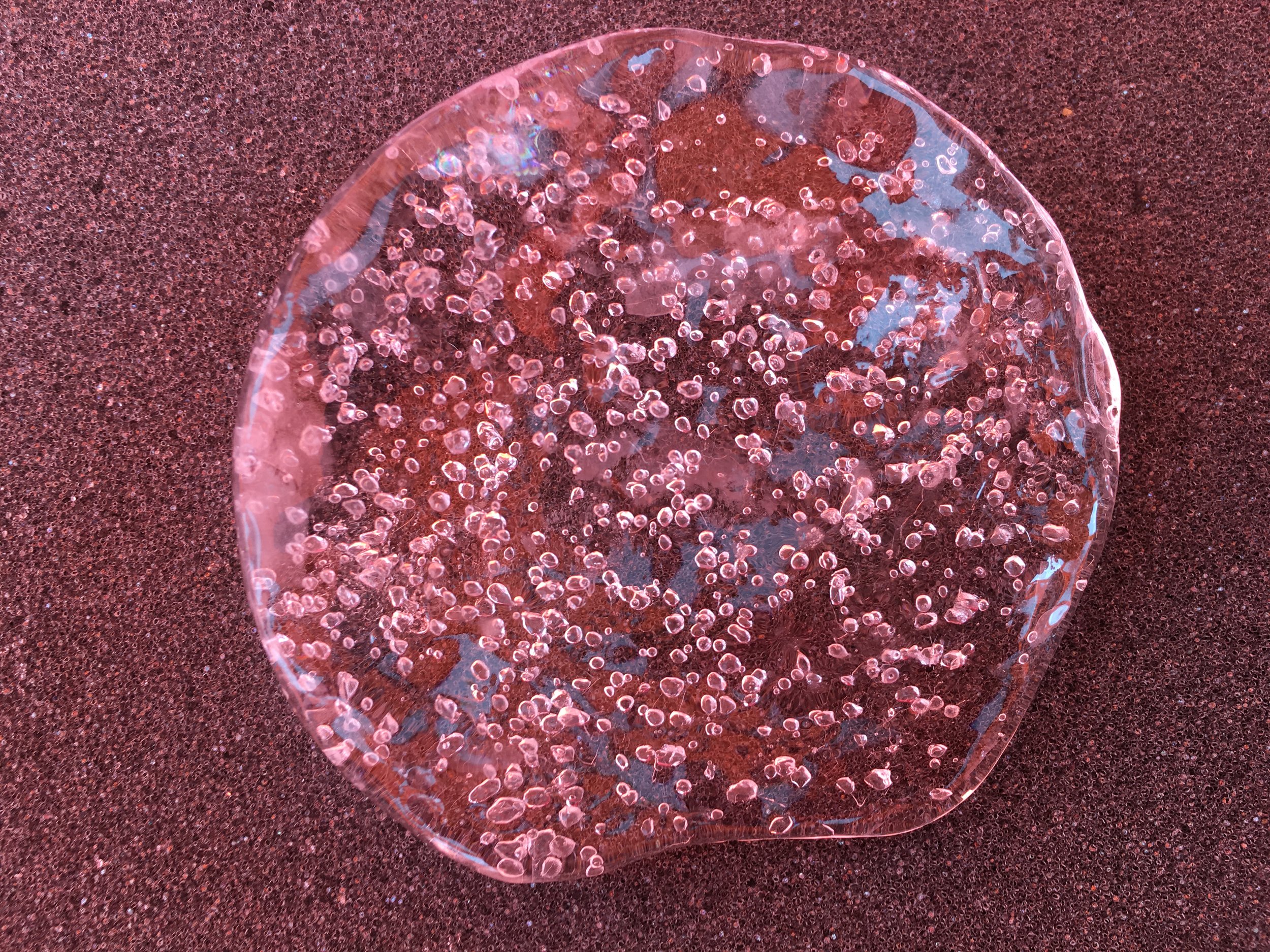 Fossil air inside bubbles