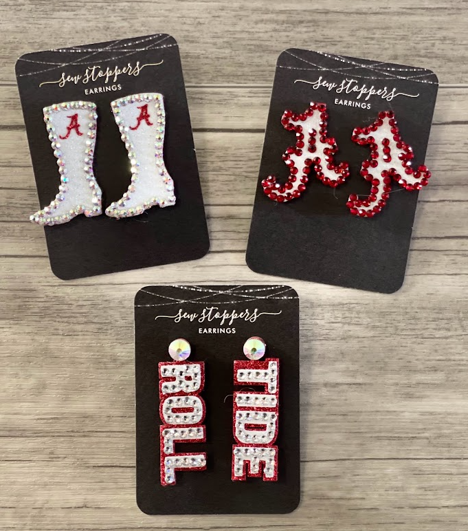 Alabama Earrings — Sewstoppers