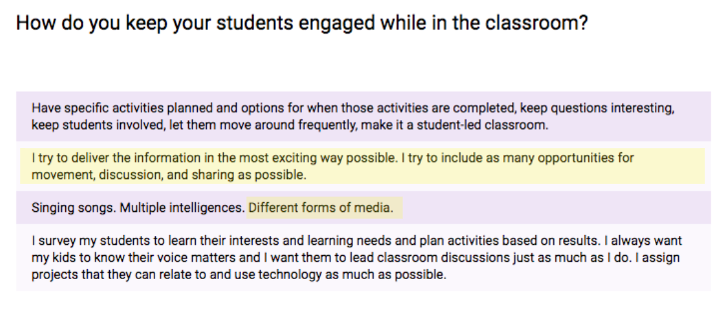 Teacher Surveys