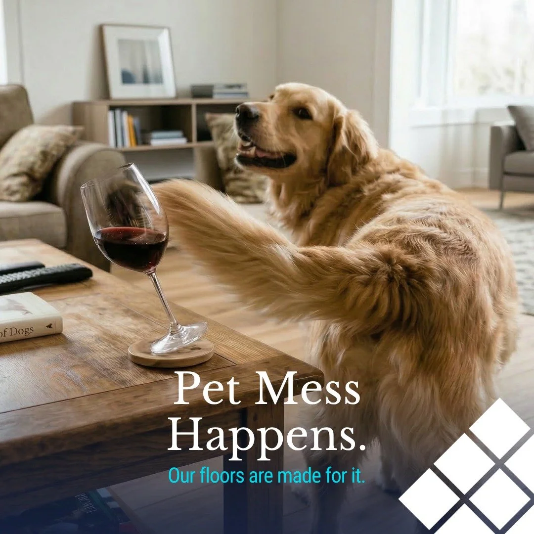 🐾 Happy #NationalPetMonth to the ones who contribute nothing to the mortgage and absolutely everything to the mess!

Real life with pets is messy. Your floors should be ready for it.

This month, we're celebrating the pets who keep life interesting 