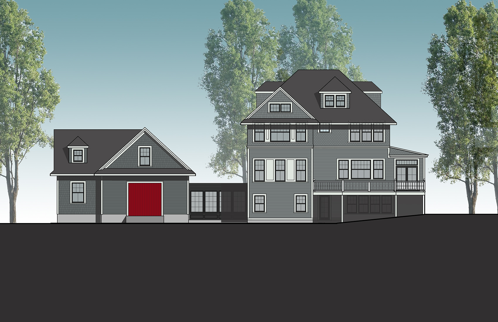 Waterside Elevation