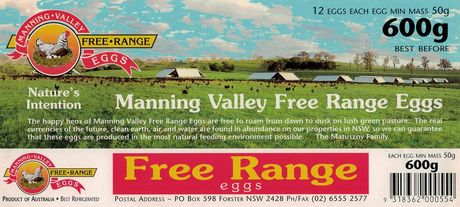 First Label applied by hand