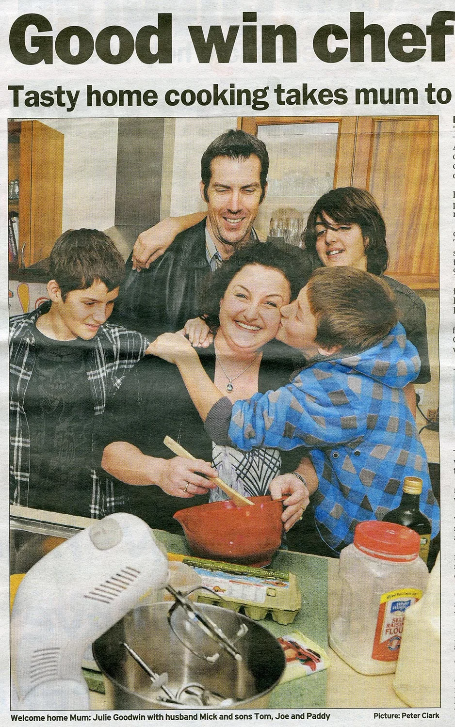 Julie Goodwin buys our eggs