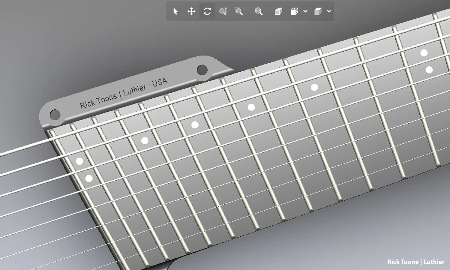 IMAGE: Element™ 8-string multi-scale neck. Single billet precision machined aerospace aluminum.