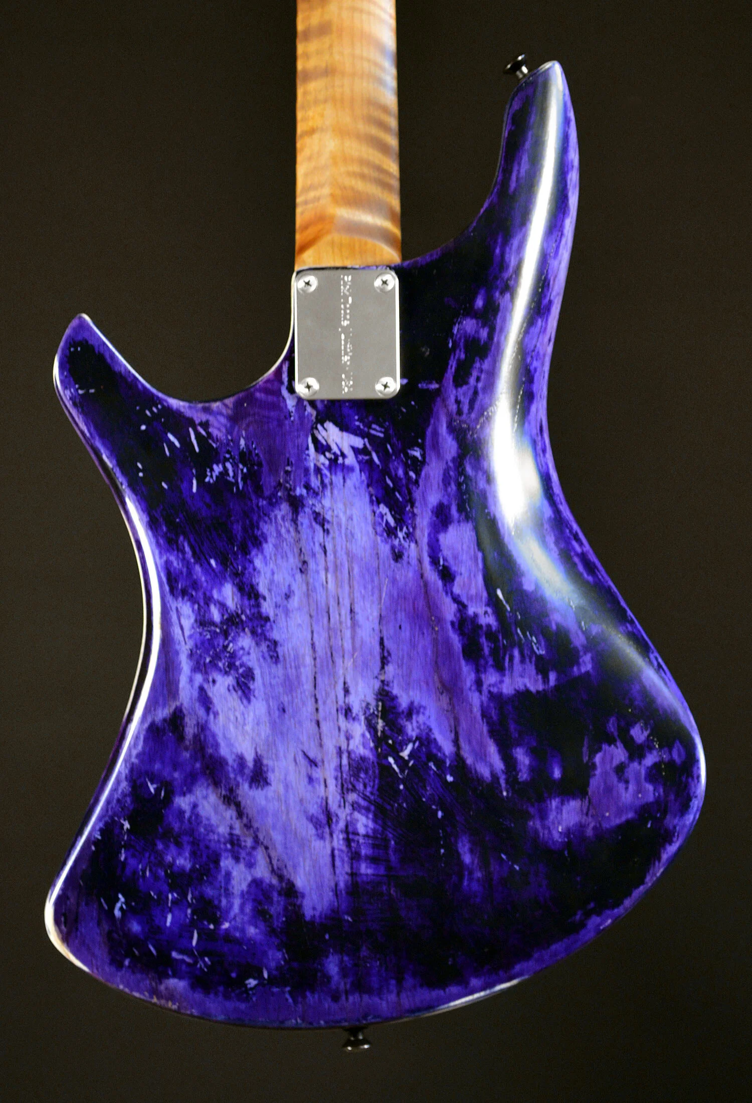 PHOTO: Proprietary Advantage™ neck profile roasted figured flame maple.