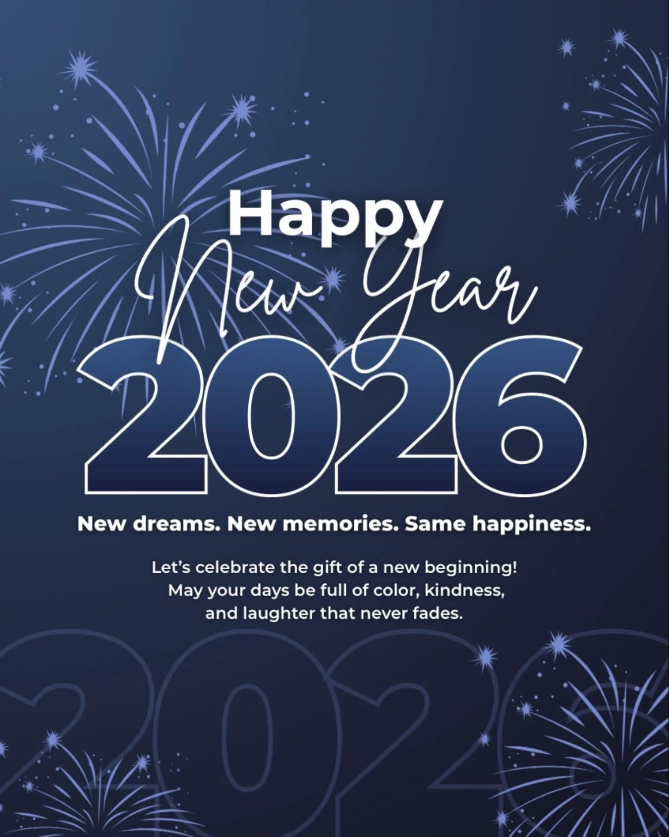 Hello 2026 🤍
Grateful for fresh beginnings, deeper faith, big dreams, and all the little moments that make life sweet. Stepping into this new year with hope in my heart, peace in my spirit, and trust in God&rsquo;s perfect timing.

Cheers to growth,