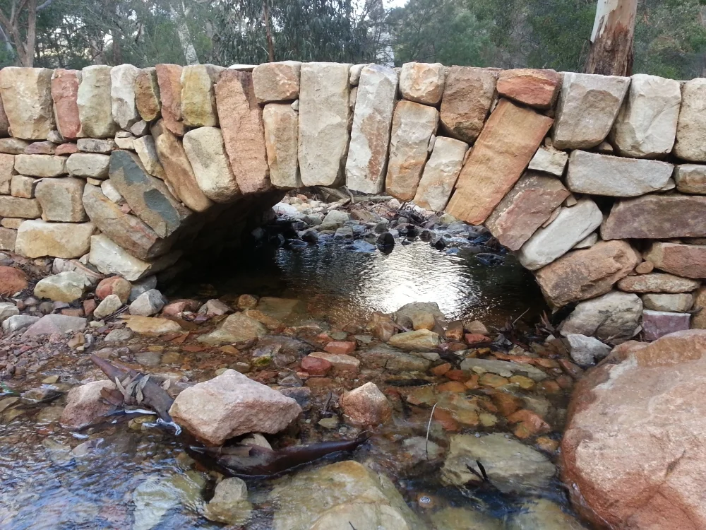 Creek flowing after rain