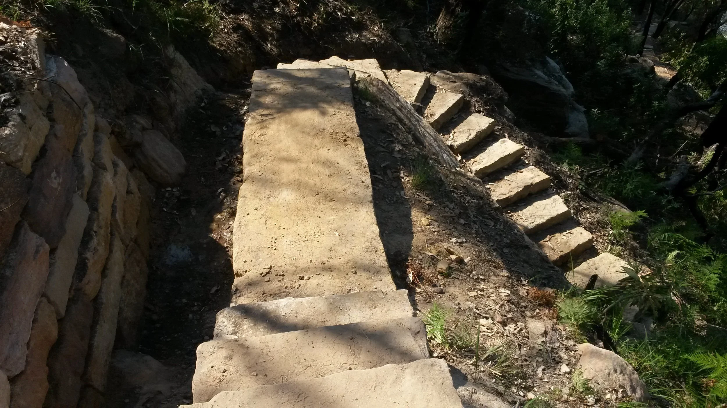 Retaining Wall &amp; Switchback