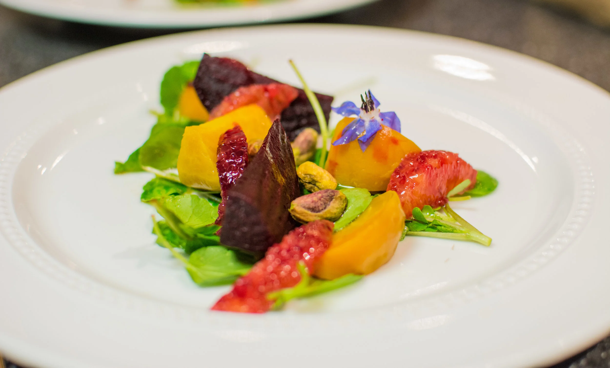 Beet and blood orange salad