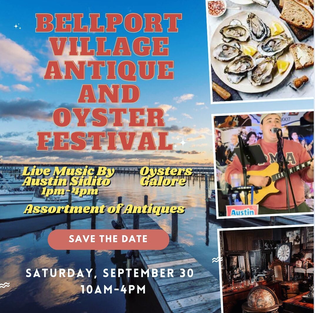 Rain or shine! Stop on by and enjoy some oysters, antiques, and music from one of our favorites. @austin_sidito