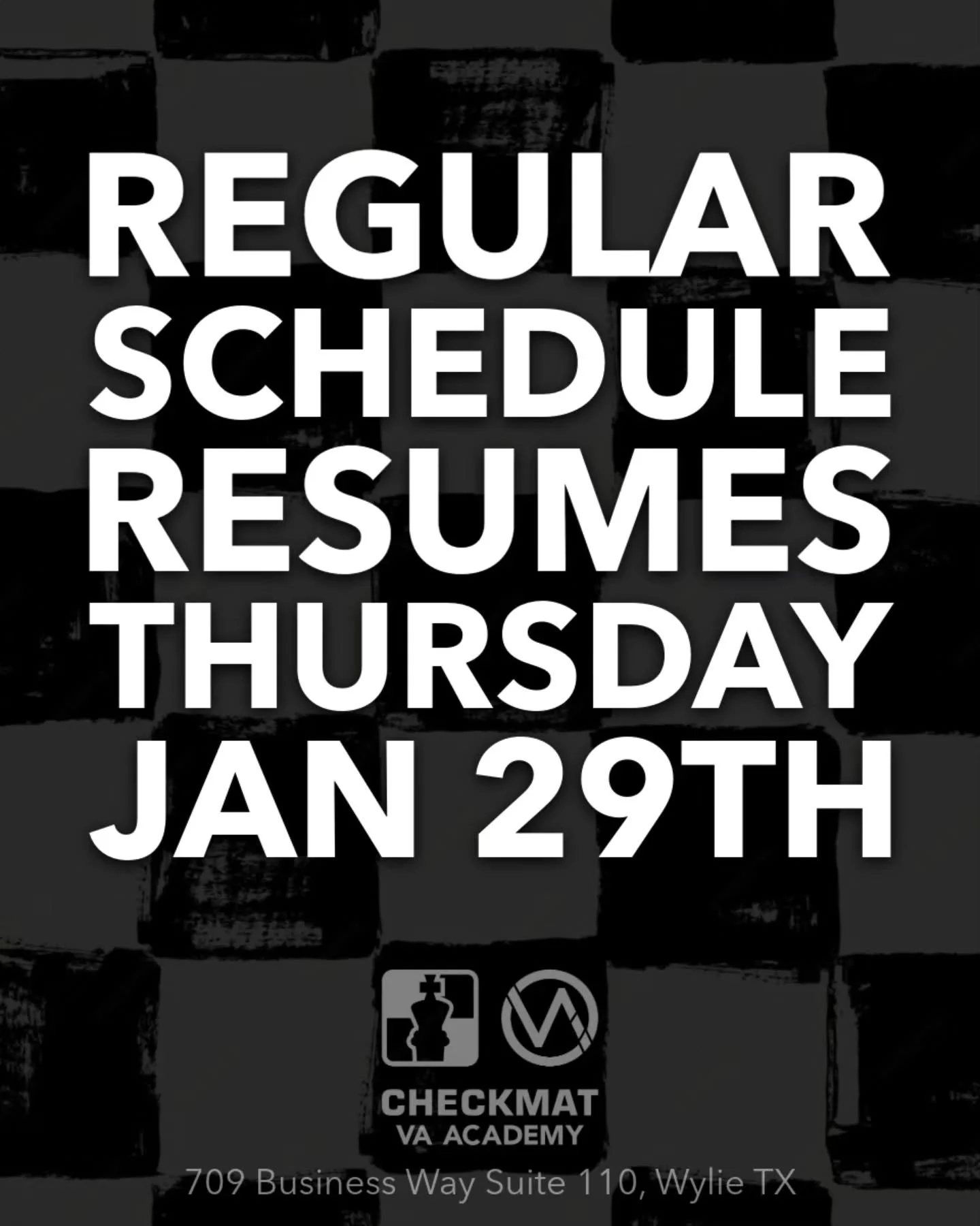 Due to significant melting on neighborhood streets and main roads, we now feel it is safe for our students and staff to return.
The academy will reopen on our regular schedule on Thursday (01/29).
Thank you for your understanding.
Please stay safe an