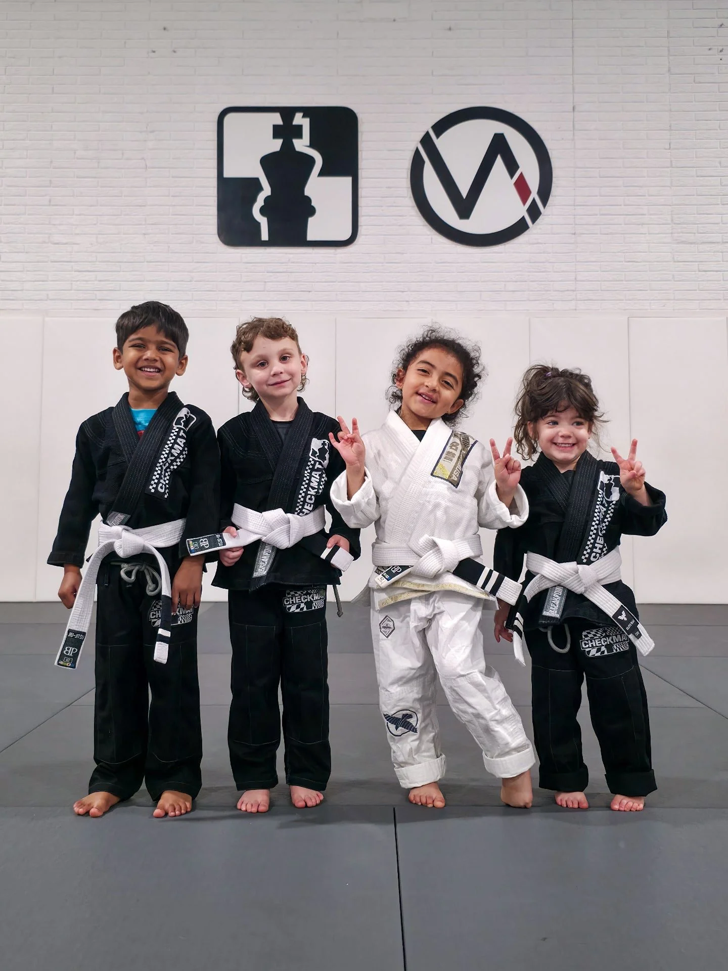 Some Tiny Kids got new stripes today!
The lessons start early. 
Consistency matters. 
Discipline matters. 
Showing up matters.
Every stripe is earned one class at a time, and every child grows at their own pace.

Checkmat / VA Academy
Wylie&rsquo;s B