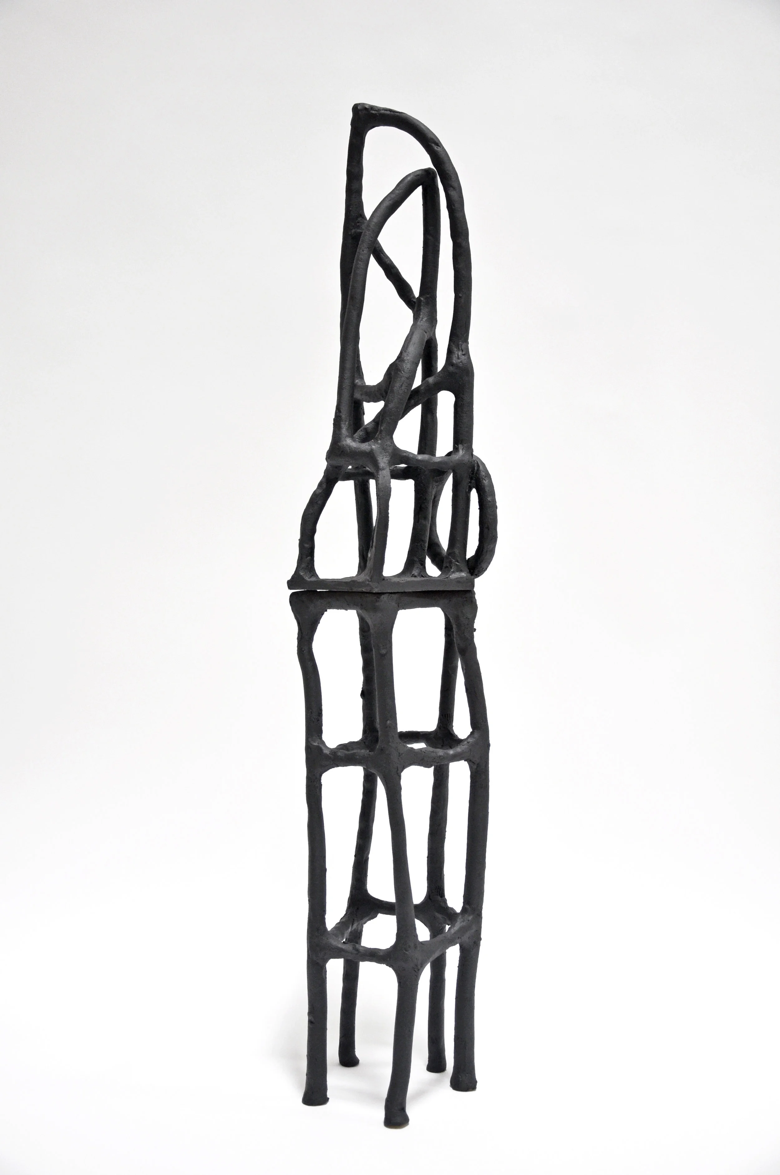 Nick Makanna, Rune XXXV, 2019, Glazed ceramic, 45 x 7.5 x 7 in, $2800