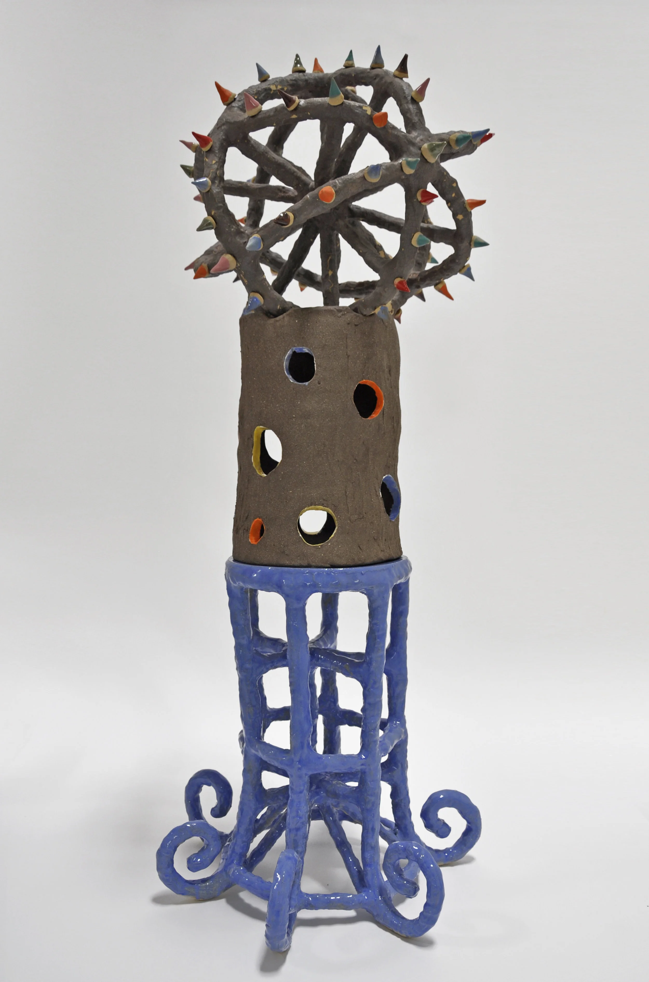"RUNE XXX", Glazed ceramic, 55 x 22 x 23 in, 2019