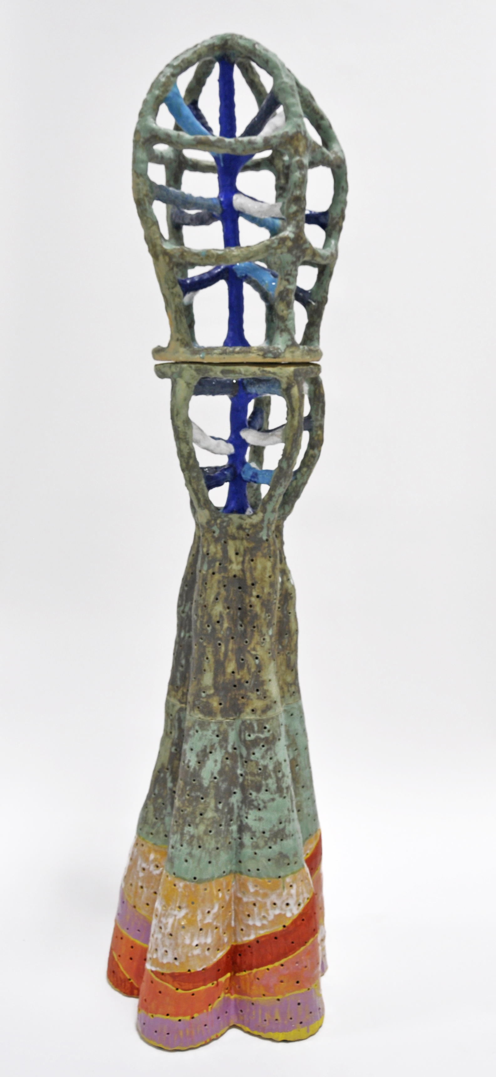 "RUNE XXXI", Glazed ceramic, 69 x 16 x 16 in, 2019