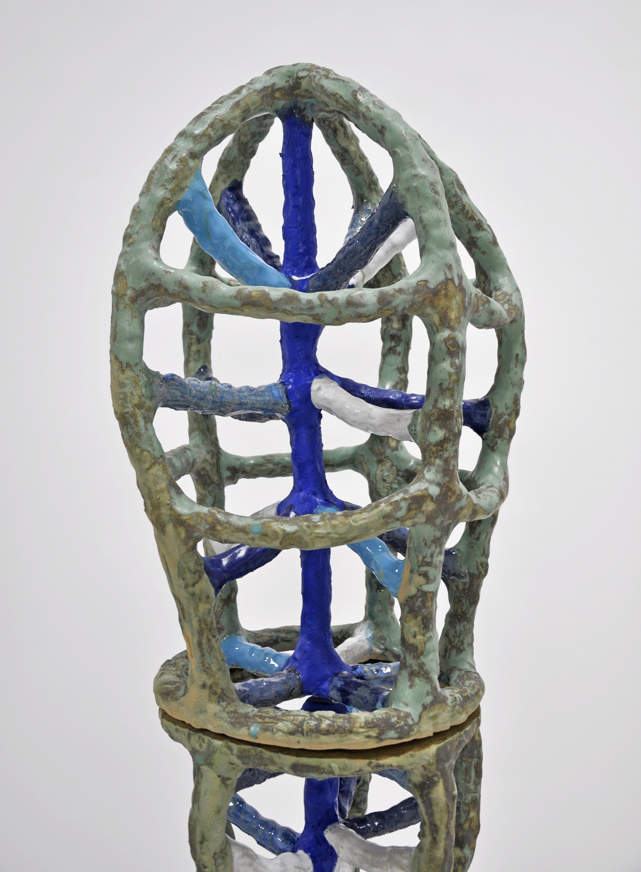 "RUNE XXXI" detail, Glazed ceramic, 69 x 16 x 16 in, 2019