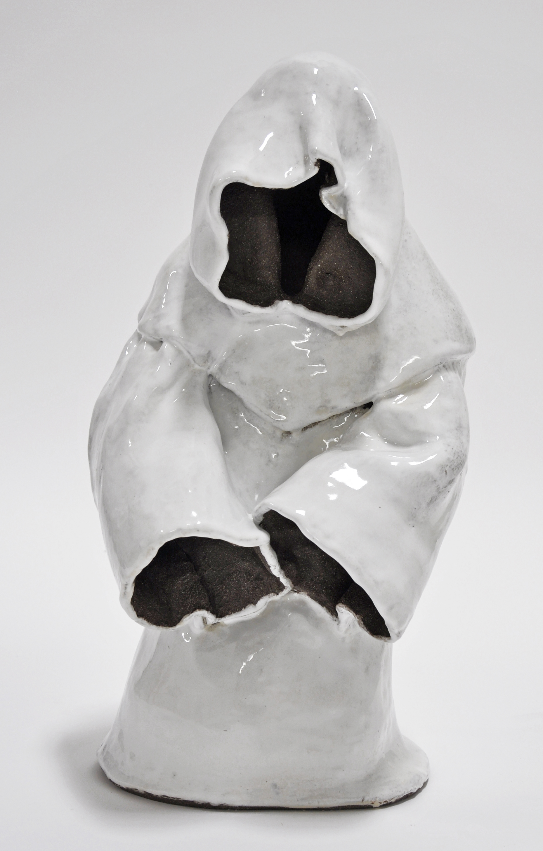 "MOURNER IV", Glazed ceramic, 19 x 9 x 10 in, 2019