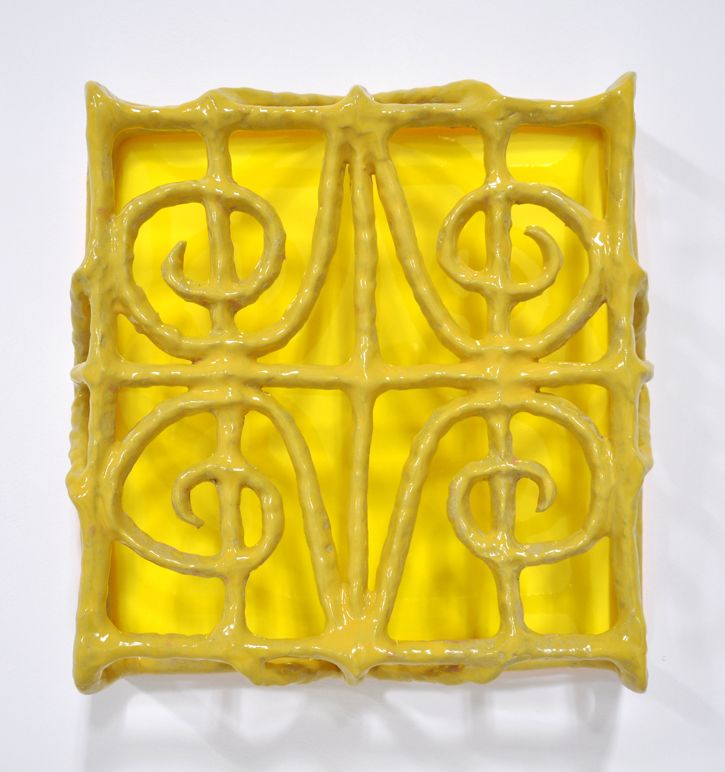 "ISOLATIONISM VIII", Glazed ceramic, 18.5 x 5 x 19 in, 2019