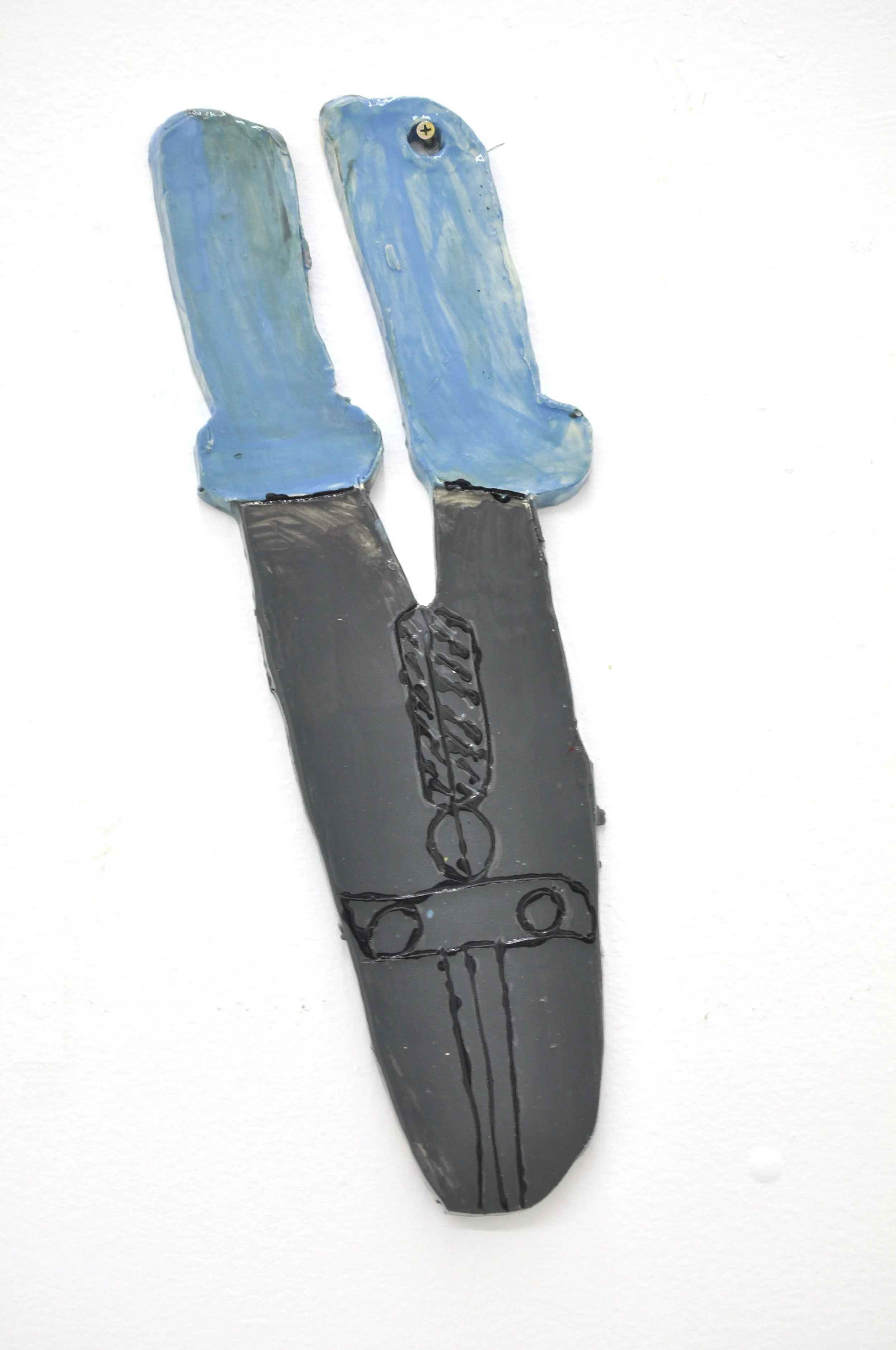 John Martin Glazed Ceramic 20 3/4” x 3/4” x 7 1/4”, $575