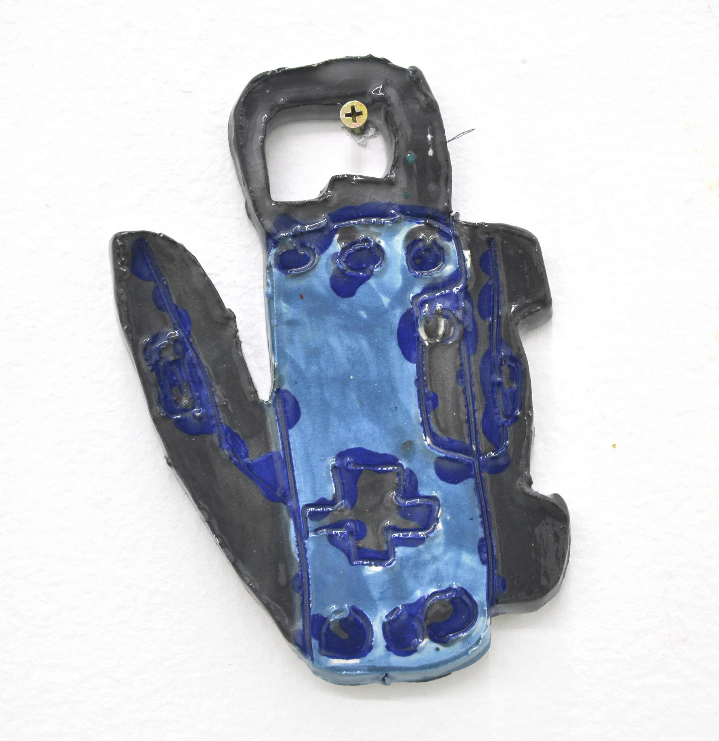 John Martin Glazed Ceramic 7 1/4” x 1/2” x 5”, $300