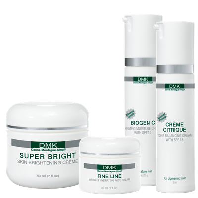CRÉMES DMK’s nourishing crèmes designed for transdermal delivery right down to the root of any skin problem.