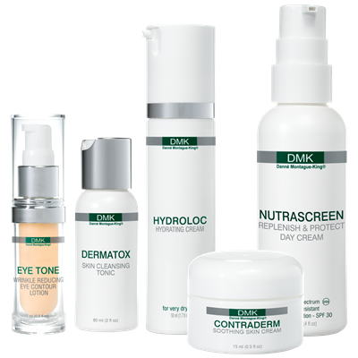 SPECIALITIES A range of unique DMK products for home and salon use designed to target very specific skin problems