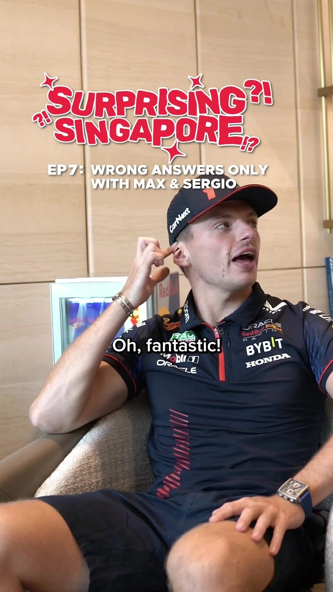 Promoting Singapore F1 with Max Verstappen & Sergio Perez