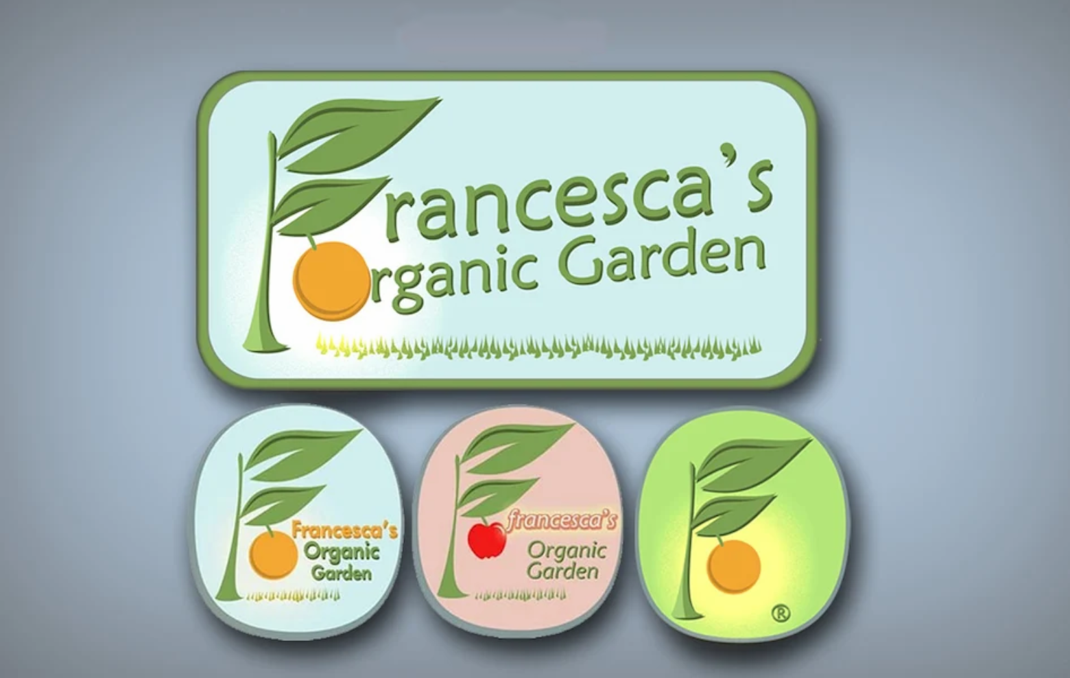 Francesa's Organic Garden Logo Treatments