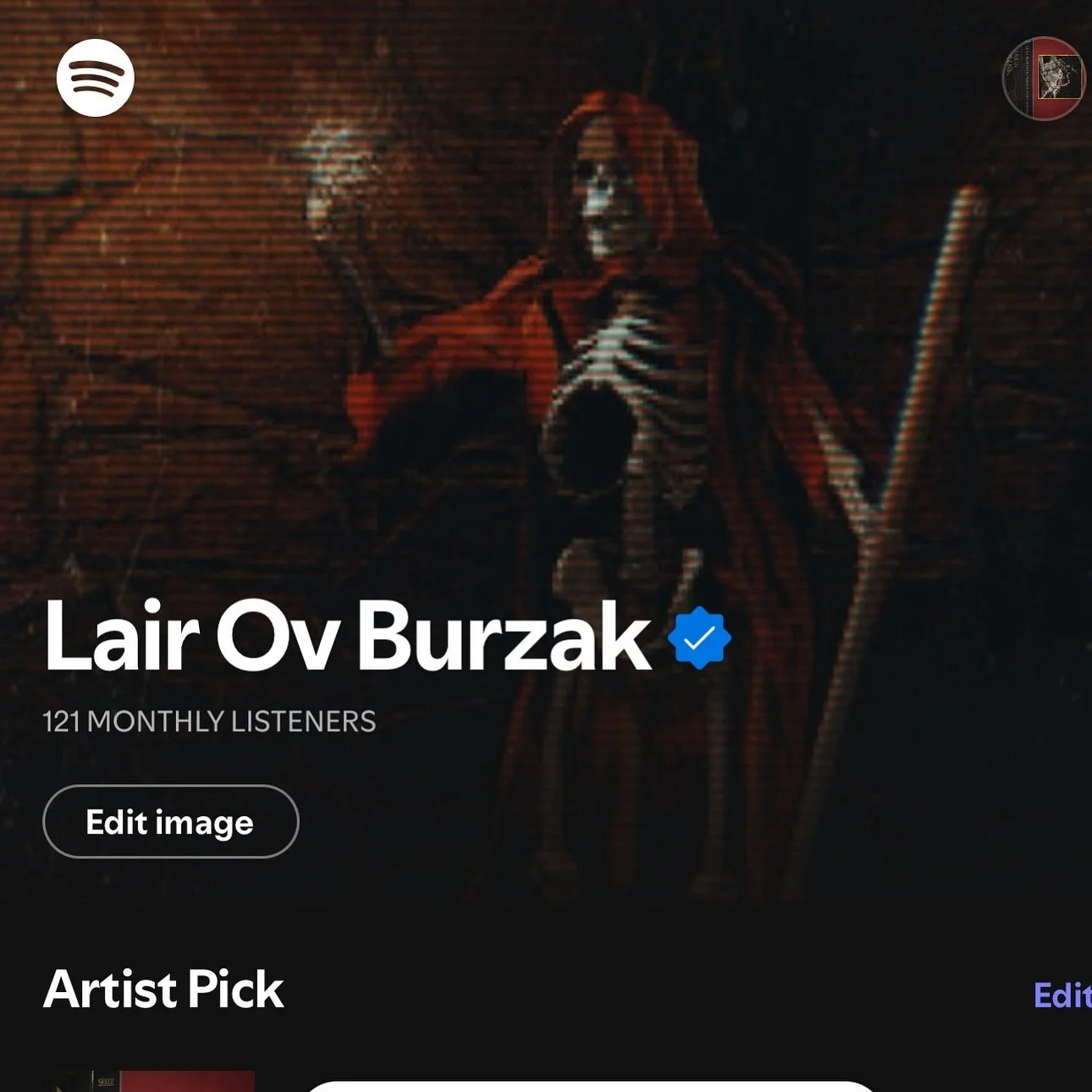 HAPPY NEW YEAR FINALLY GOT ACCESS TO MY SPOTIFY ARTIST PAGE AFTER 8 ATTEMPTS
ALSO ANNOUNCING THAT club bangers vol 1 EP IS DONE AND WILL BE STARTING ITS ROLLOUT TO BANDCAMP AND STREAMING THIS MONTH! 
have a good one yall ⚔️
#dungeonsynth #crypthop #s