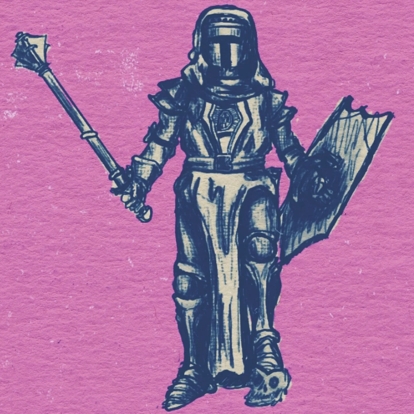 Some more ye ol&rsquo; pre-Shadow Wizard art  #dungeonsynth #crypthop #knight #ipad #adobefresco