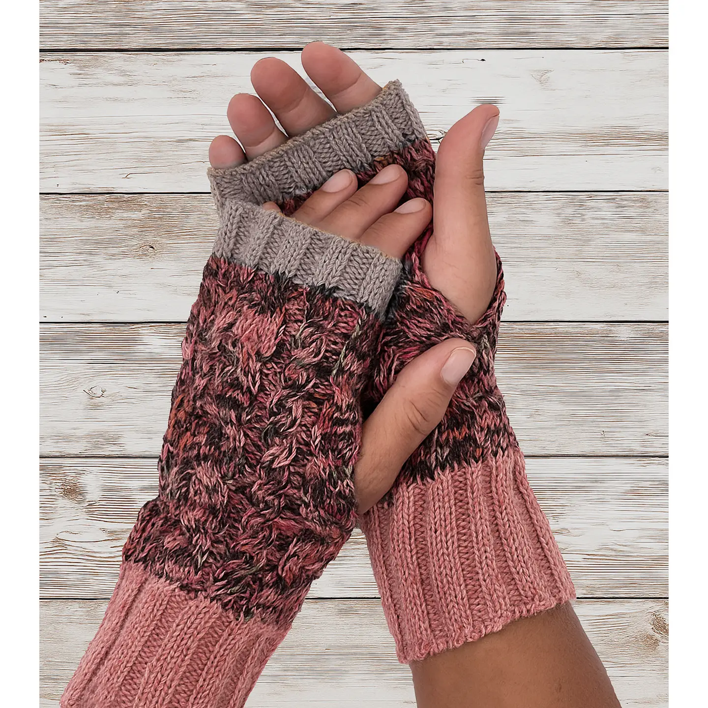 100% Alpaca Gloves - Pink Lemonade